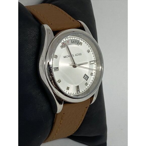 Michael Kors Colette MK6067 Women's Brown Leather Analog Dial Quartz Watch JK524 - Picture 5 of 12